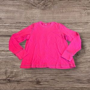 Pajamagram Hot Pink Long Sleeve Women’s Pajama Top Size XL